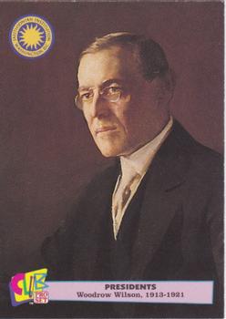 1992 Smithsonian Institute Presidents - Gold #27 Woodrow Wilson Front