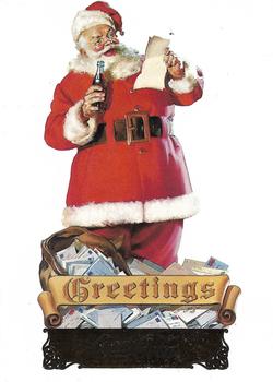 1994 Collect-A-Card Coca-Cola Collection Series 2 - Santa #S18 Santa 1945 Front