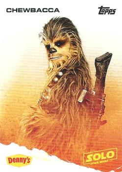 2018 Topps Denny's Solo: A Star Wars Story #NNO Chewbacca Front