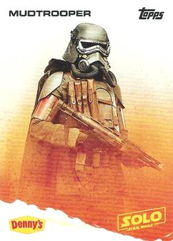 2018 Topps Denny's Solo: A Star Wars Story #NNO Mudtrooper Front