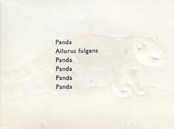 1957 Granose Foods Animal Life #NNO Panda Back