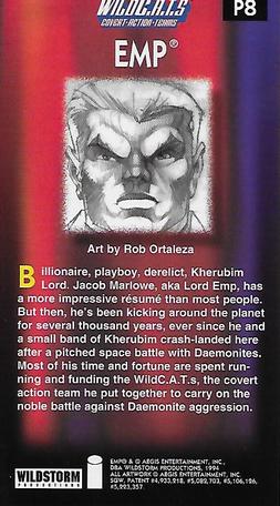 1994 Wildstorm WildC.A.T.s - Painted #P8 Emp - Rob Ortaleza Back