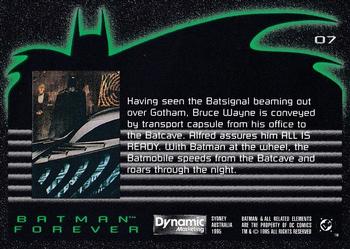 1995 Dynamic Marketing Australia Batman Forever #7 All Is ready Back