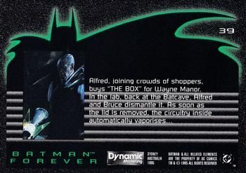 1995 Dynamic Marketing Australia Batman Forever #39 The Box Back