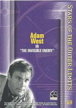 2002 Rittenhouse The Outer Limits Premiere Edition - Stars of The Outer Limits #S9 Adam West Back
