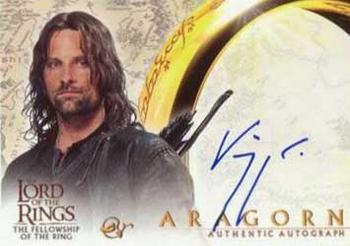 2001 Topps Lord of the Rings: The Fellowship of the Ring - Autographs #NNO Viggo Mortensen Front