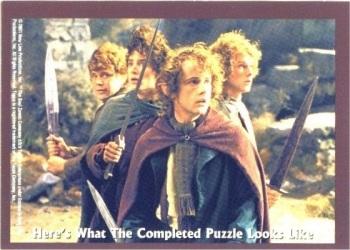2001 Topps Lord of the Rings: The Fellowship of the Ring - Stickers #10 Sam / Frodo Back