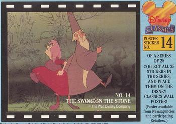 1993 Dynamic Disney Classics - Movie Poster Stickers #14 The Sword in the Stone Front