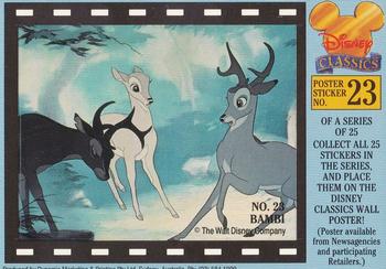1993 Dynamic Disney Classics - Movie Poster Stickers #23 Bambi Front