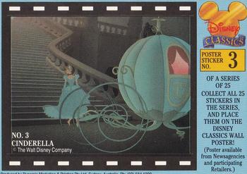1993 Dynamic Disney Classics - Movie Poster Stickers #3 Cinderella Front