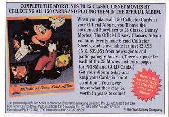1993 Dynamic Disney Classics - Movie Poster Stickers #5 The Rescuers Down Under Back