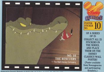 1993 Dynamic Disney Classics - Movie Poster Stickers #10 The Rescuers Front
