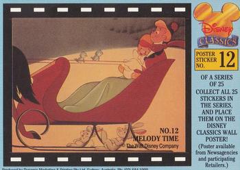1993 Dynamic Disney Classics - Movie Poster Stickers #12 Melody Time Front