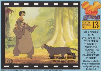 1993 Dynamic Disney Classics - Movie Poster Stickers #13 The Jungle Book Front