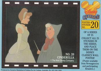 1993 Dynamic Disney Classics - Movie Poster Stickers #20 Cinderella Front
