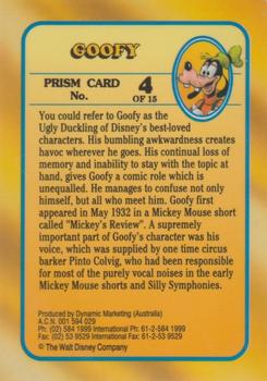 1993 Dynamic Disney Classics - Prismatic Foil #4 Goofy Back