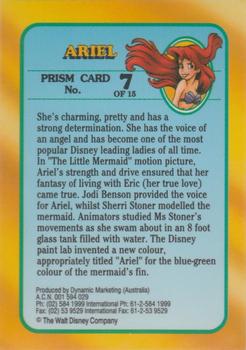 1993 Dynamic Disney Classics - Prismatic Foil #7 Ariel Back