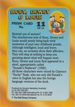 1993 Dynamic Disney Classics - Prismatic Foil #11 Huey / Dewey / Louie Back