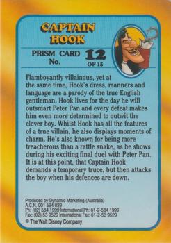 1993 Dynamic Disney Classics - Prismatic Foil #12 Captain Hook Back