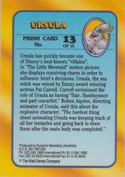 1993 Dynamic Disney Classics - Prismatic Foil #13 Ursula Back