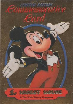 1993 Dynamic Disney Classics - Gold Commemorative Cards #1 Mickey Mouse Front