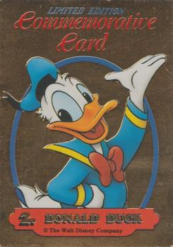 1993 Dynamic Disney Classics - Gold Commemorative Cards #2 Donald Duck Front
