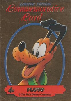 1993 Dynamic Disney Classics - Gold Commemorative Cards #4 Pluto Front