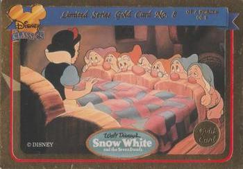 1993 Dynamic Disney Classics - Limited Series Gold Cards #8 Snow White and the Seven Dwarfs Front