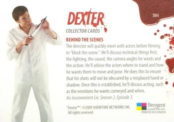 2009 Breygent Dexter Seasons 1 and 2 - San Diego Comic Con Behind The Scenes #DB4 The director will quickly meet with actors before… Back