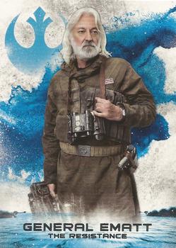 2018 Topps Star Wars The Last Jedi Series 2 - Leaders of the Resistance #RS-4 General Ematt Front