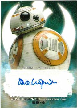 2018 Topps Star Wars The Last Jedi Series 2 - Autographs #NNO Dave Chapman Front