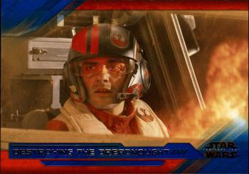 2018 Topps Star Wars The Last Jedi Series 2 - Blue #9 Destroying the Dreadnought Front