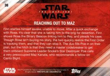 2018 Topps Star Wars The Last Jedi Series 2 - Blue #36 Reaching out to Maz Back