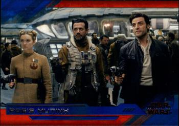 2018 Topps Star Wars The Last Jedi Series 2 - Blue #66 Poe's Mutiny Front