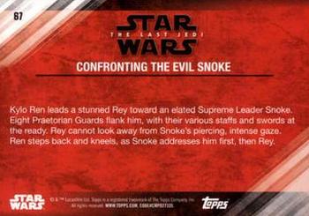 2018 Topps Star Wars The Last Jedi Series 2 - Blue #67 Confronting the Evil Snoke Back