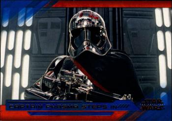 2018 Topps Star Wars The Last Jedi Series 2 - Blue #68 Captain Phasma Steps in Front