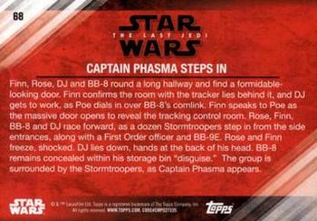 2018 Topps Star Wars The Last Jedi Series 2 - Blue #68 Captain Phasma Steps in Back