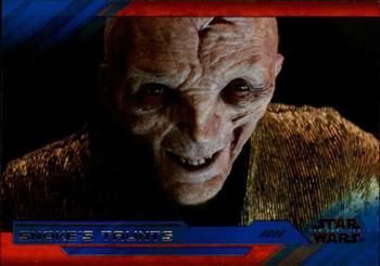 2018 Topps Star Wars The Last Jedi Series 2 - Blue #71 Snoke's Taunts Front