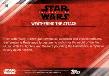 2018 Topps Star Wars The Last Jedi Series 2 - Blue #85 Weathering the Attack Back