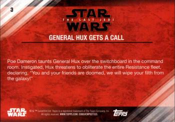2018 Topps Star Wars The Last Jedi Series 2 - Purple #3 General Hux Gets a Call Back