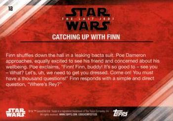 2018 Topps Star Wars The Last Jedi Series 2 - Purple #12 Catching up with Finn Back