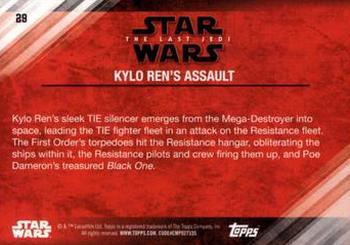 2018 Topps Star Wars The Last Jedi Series 2 - Purple #29 Kylo Ren's Assault Back