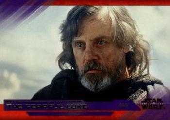 2018 Topps Star Wars The Last Jedi Series 2 - Purple #41 The Fearful Luke Front