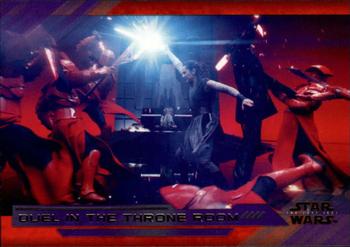 2018 Topps Star Wars The Last Jedi Series 2 - Purple #76 Duel in the Throne Room Front
