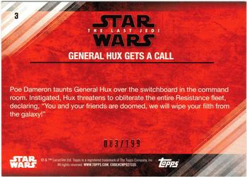 2018 Topps Star Wars The Last Jedi Series 2 - Red #3 General Hux Gets a Call Back