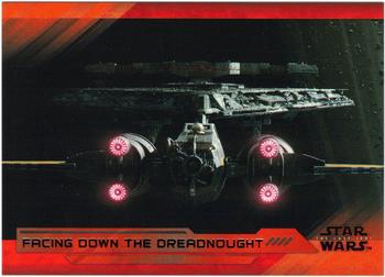 2018 Topps Star Wars The Last Jedi Series 2 - Red #4 Facing Down the Dreadnought Front