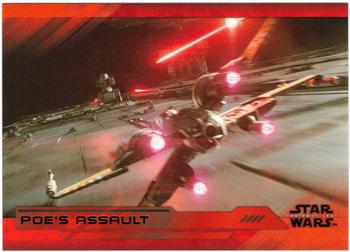 2018 Topps Star Wars The Last Jedi Series 2 - Red #5 Poe's Assault Front