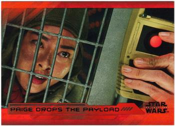 2018 Topps Star Wars The Last Jedi Series 2 - Red #8 Paige Drops the Payload Front