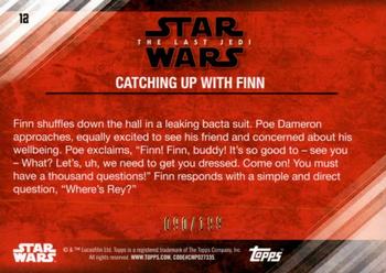 2018 Topps Star Wars The Last Jedi Series 2 - Red #12 Catching up with Finn Back