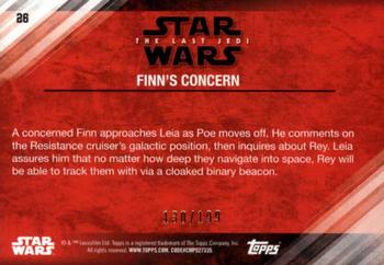 2018 Topps Star Wars The Last Jedi Series 2 - Red #26 Finn's Concern Back